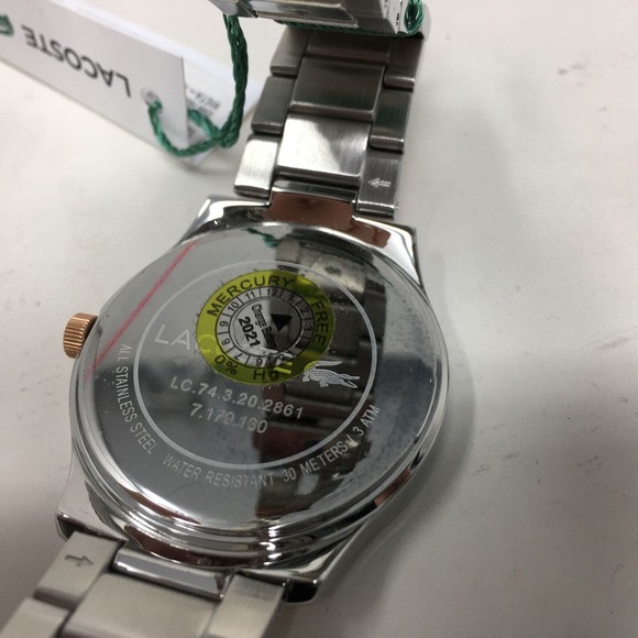 Lacoste Victoria 2001033 Wristwatch, Women's Size 38MM - Silver/Gold - Picture 9 of 9